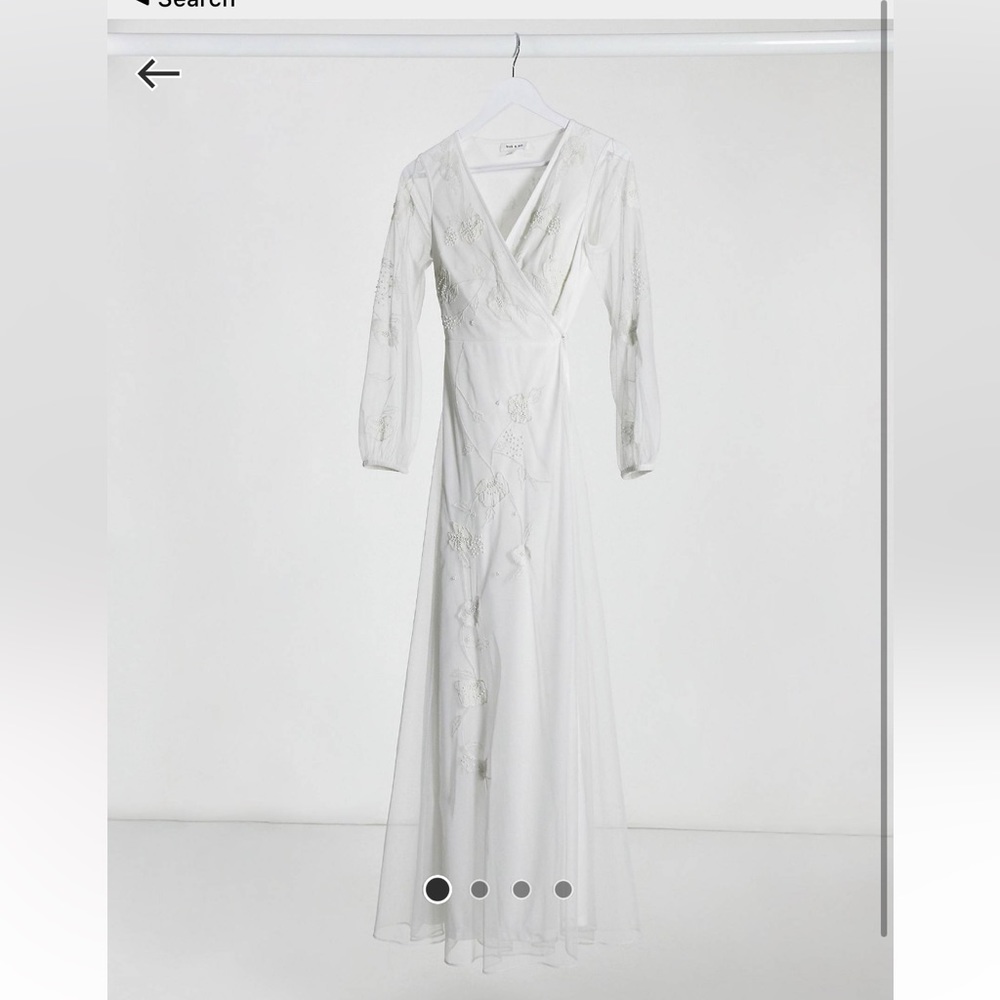 Frock and Frill White Maxi Dress